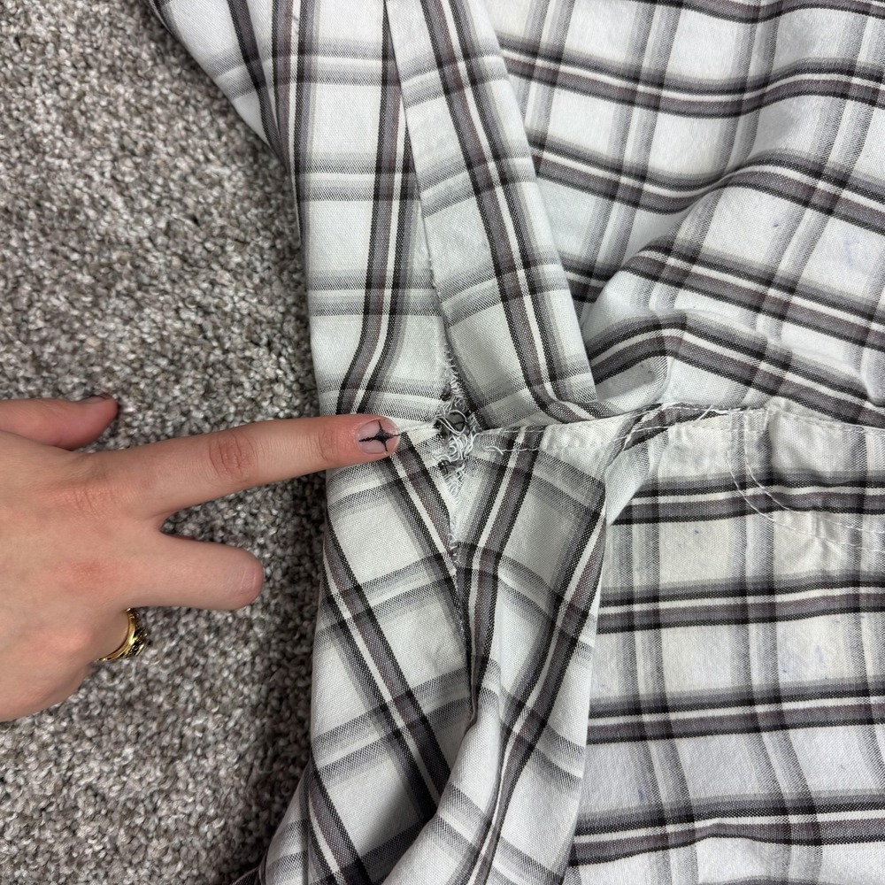 Dickies Cargo Shorts Mens 40 Gray Plaid Relaxed Pockets Workwear Casual Summer - Picture 8 of 13